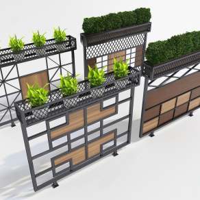 现代花架3D模型下载